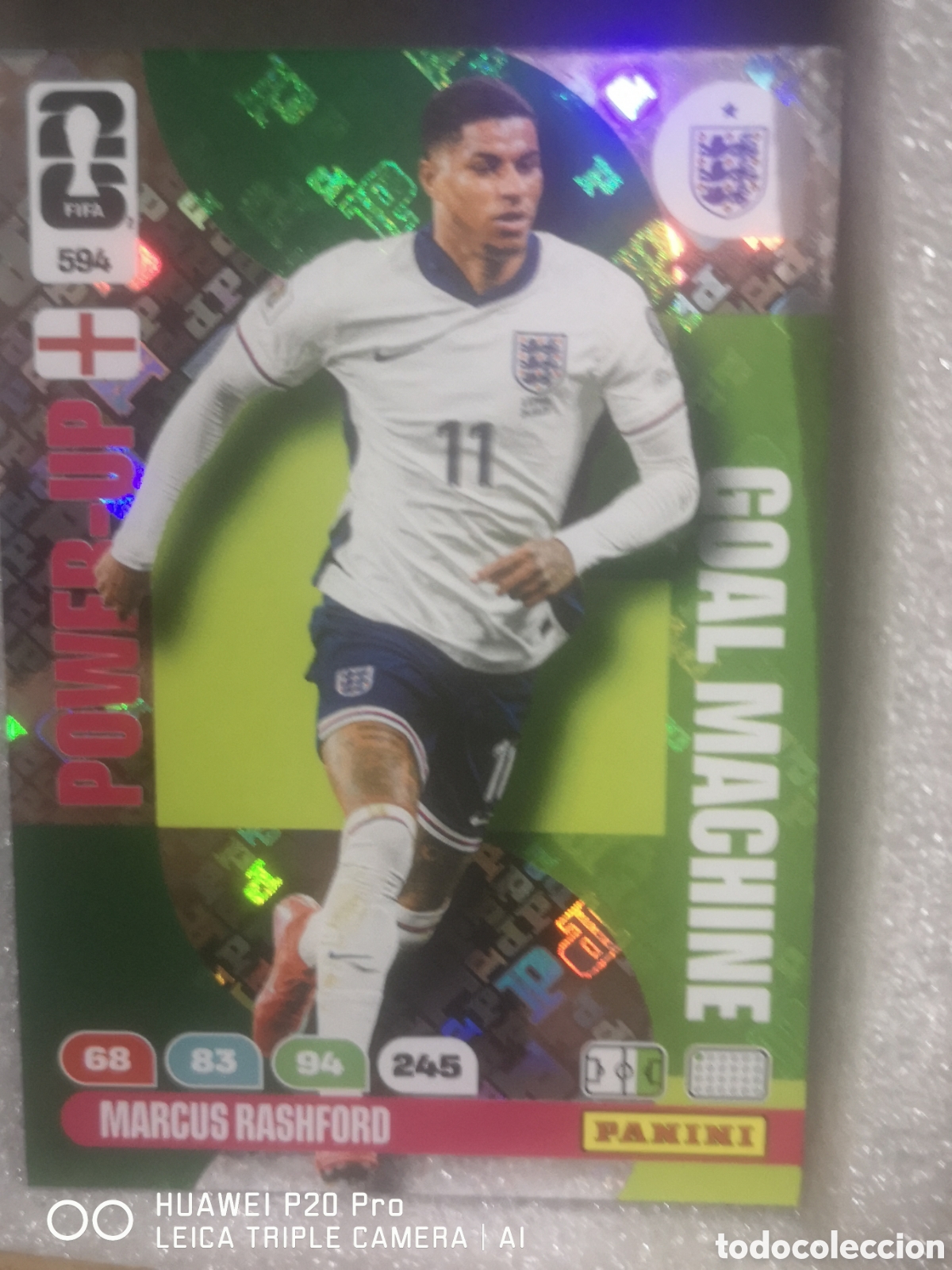 Cromos de F&uacute;tbol: ADRENALYN XL FIFA WORLD CUP 2026 GOAL MACHINE POWER - UP MARCUS RASHFORD 594 INGLATERRA