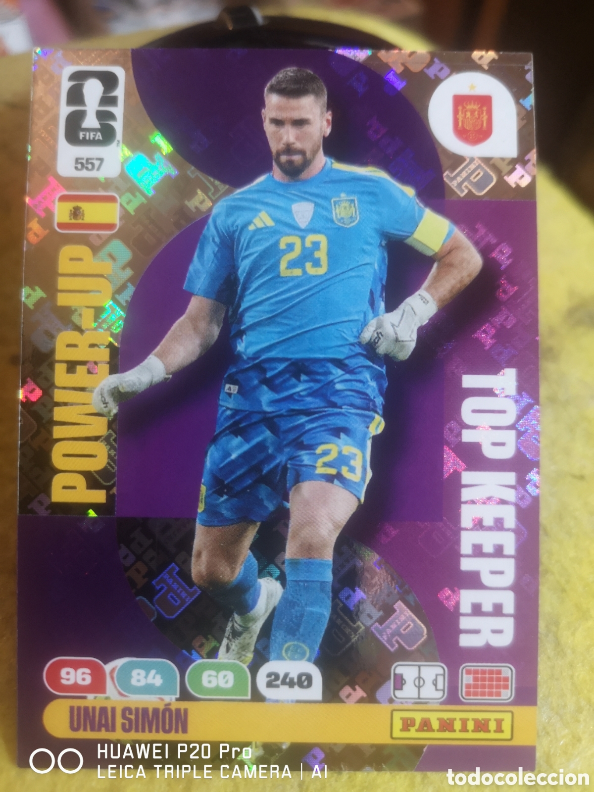 Cromos de F&uacute;tbol: ADRENALYN XL 2026 FIFA WORLD CUP TOP KEEPER POWER - UP UNAI SIMON ESPA&Ntilde;A - 557