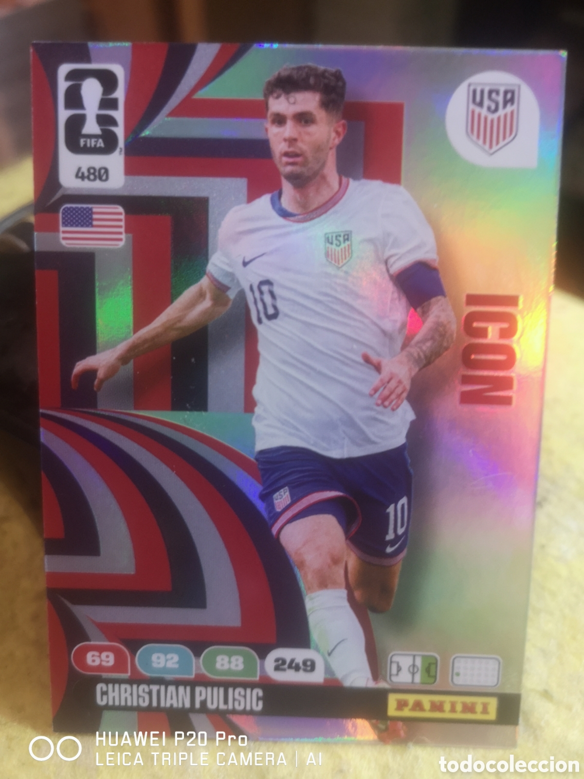 Cromos de F&uacute;tbol: ADRENALYN XL FIFA WORLD CUP 2026 ICON CHRISTIAN PULISIC 480