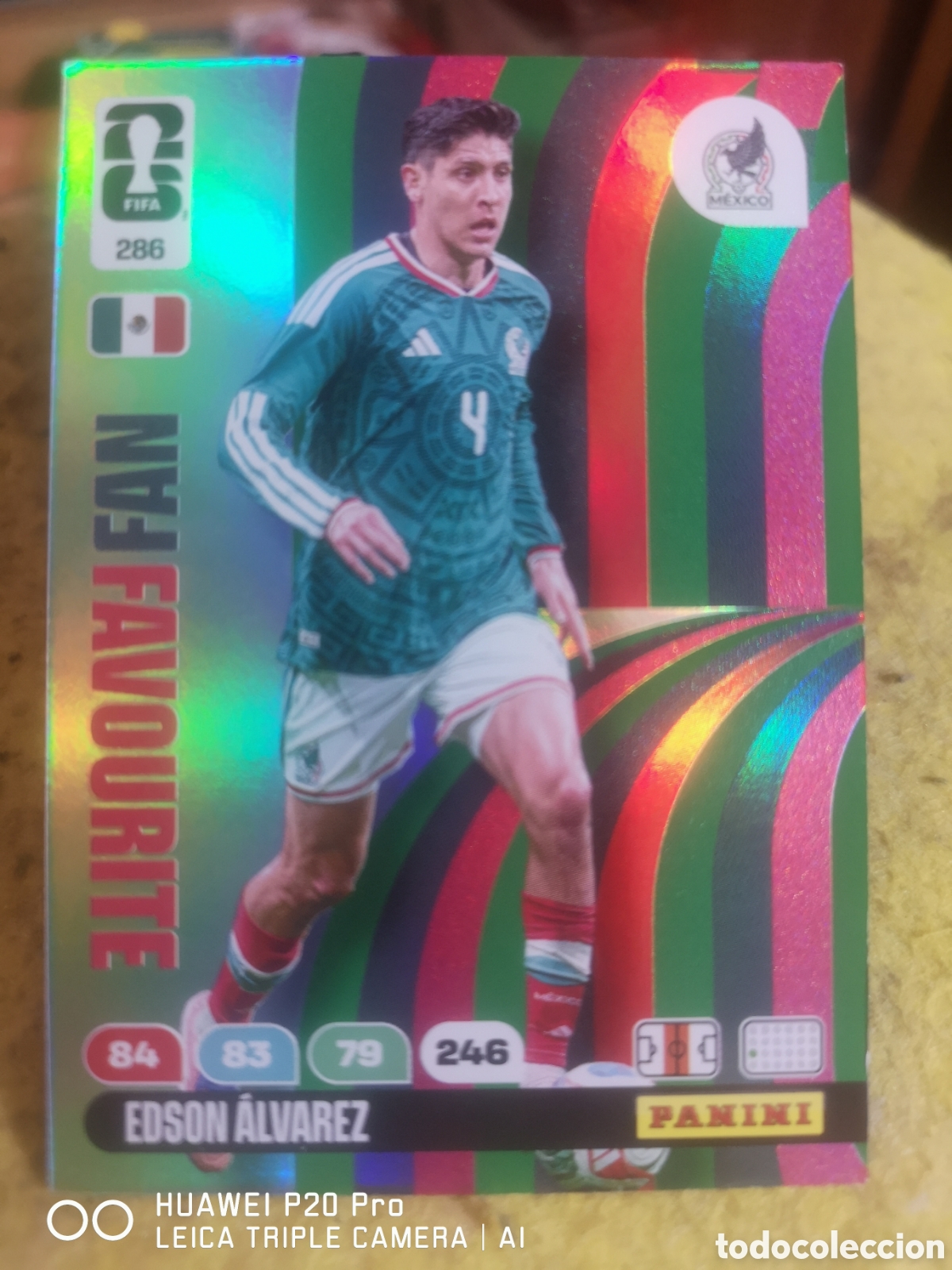 Cromos de F&uacute;tbol: ADRENALYN XL FIFA WORLD CUP 2026 FAN FAVOURITE EDSON ALVAREZ 286 MEXICO