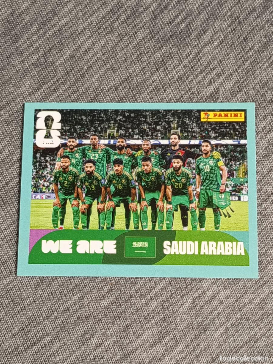 Cromos de F&uacute;tbol: ALINEACI&Oacute;N ARABIA SAUDI KSA 13 STICKER MUNDIAL 2026 PANINI FIFA WORLD CUP NUEVO