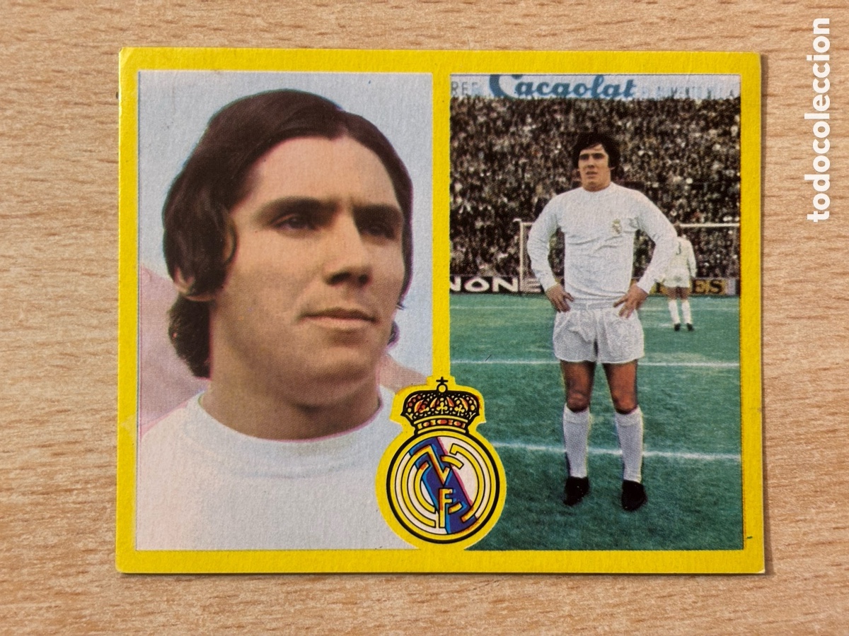 Cromos de F&uacute;tbol: Santillana Real Madrid Ediciones Este 72 73 recuperado en buen estado