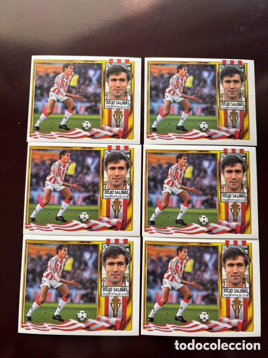 Cromos de F&uacute;tbol: Ediciones este 95-96 Julio salinas