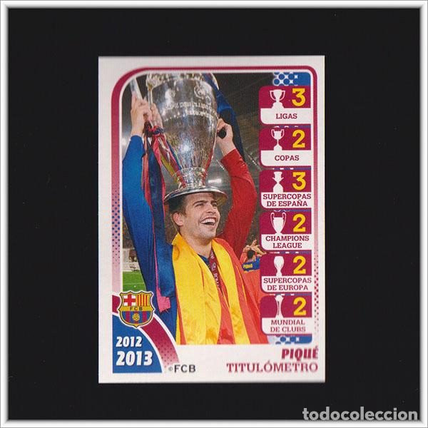 Cromos de F&uacute;tbol: COLECCI&Oacute;N OFICIAL BARCELONA 2012 2013 12 13 PANINI PIQUE CHAMPIONS LEAGUE 175 BAR&Ccedil;A LIGA ALBUM