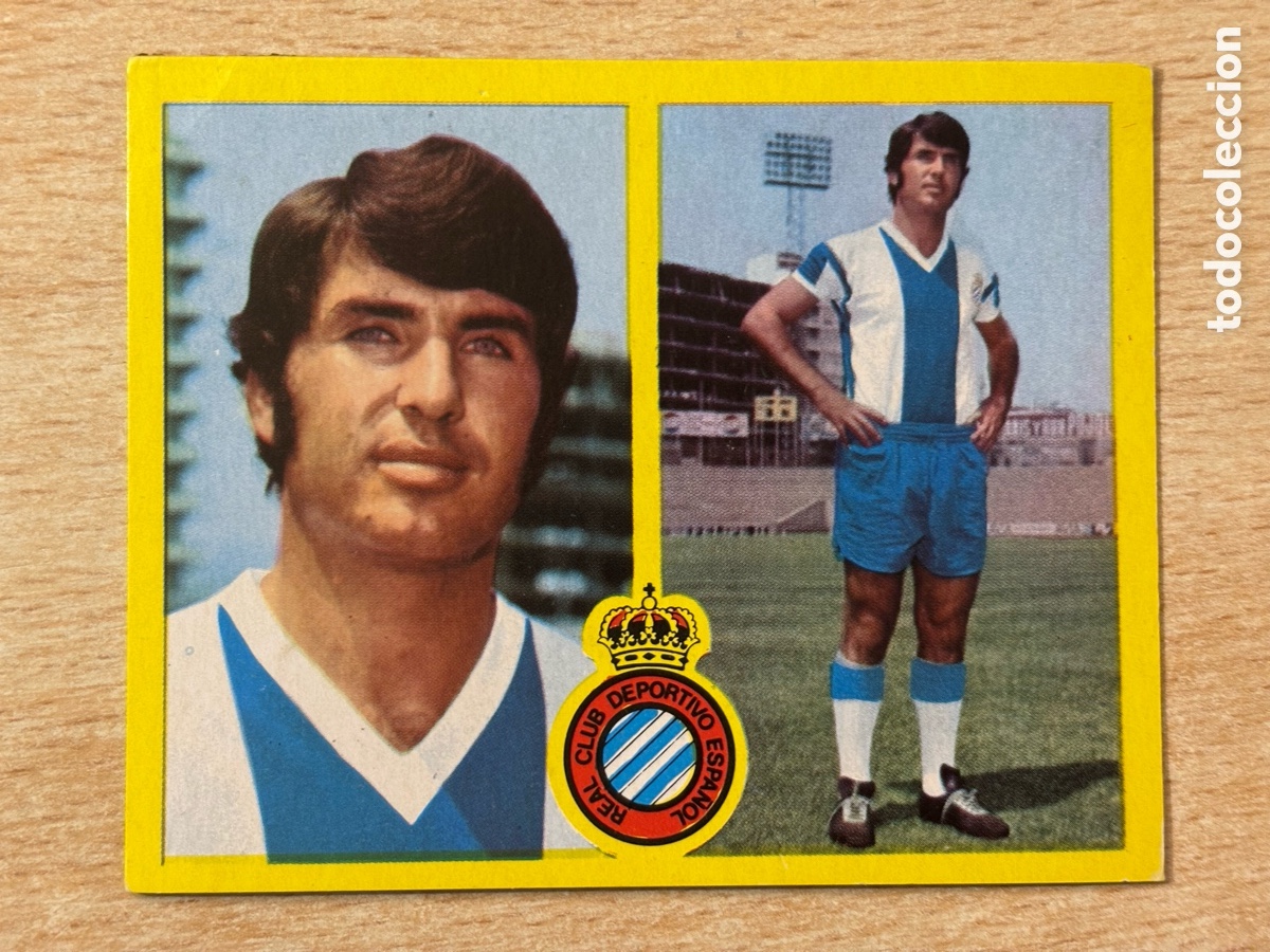 Cromos de F&uacute;tbol: Poli RCD Espa&ntilde;ol Ediciones Este 72 73 recuperado en buen estado