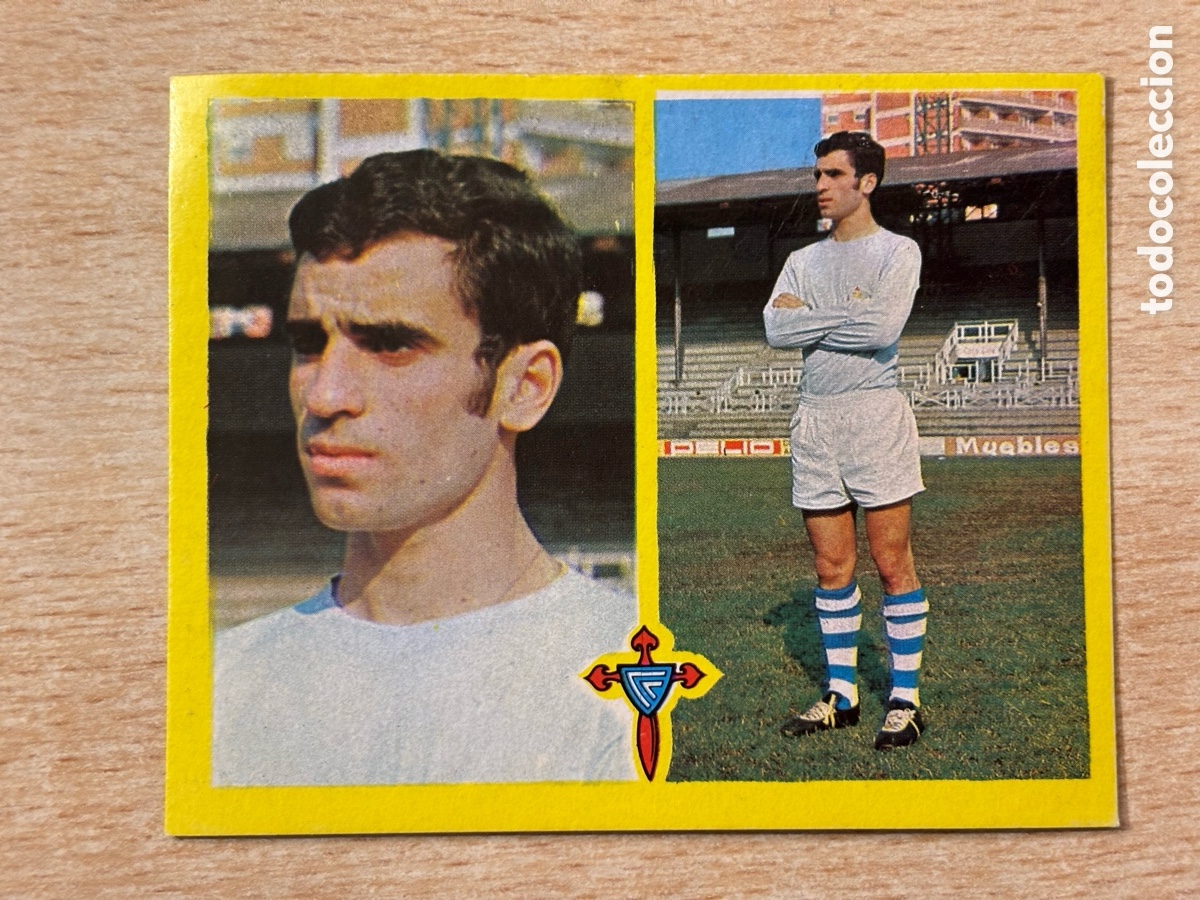 Cromos de F&uacute;tbol: Canario RC Celta de Vigo Ediciones Este 72 73 recuperado en buen estado
