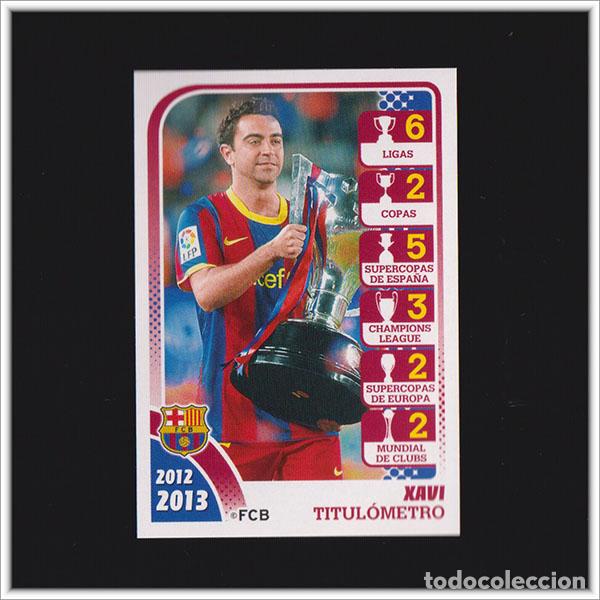Cromos de F&uacute;tbol: COLECCI&Oacute;N OFICIAL BARCELONA 2012 2013 12 13 PANINI XAVI HERNANDEZ 170 BAR&Ccedil;A LIGA ALBUM F&Uacute;TBOL