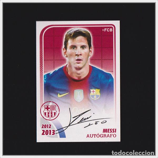 Cromos de F&uacute;tbol: COLECCI&Oacute;N OFICIAL BARCELONA 2012 2013 12 13 PANINI LEO MESSI AUTOGRAFO 163 BAR&Ccedil;A LIGA ALBUM F&Uacute;TBOL