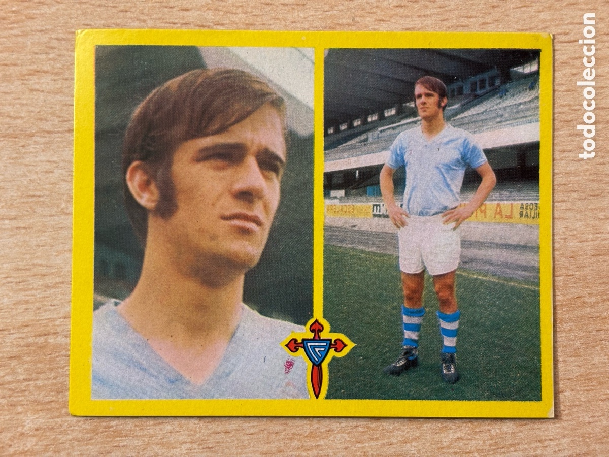 Cromos de F&uacute;tbol: Fern&aacute;ndez Amado RC Celta de Vigo Ediciones Este 72 73 recuperado en buen estado