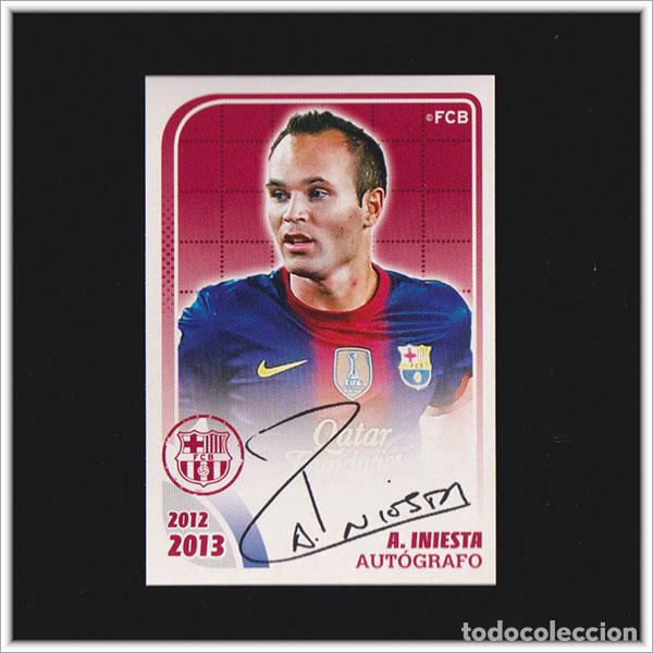 Cromos de F&uacute;tbol: COLECCI&Oacute;N OFICIAL BARCELONA 2012 2013 12 13 PANINI INIESTA AUTOGRAFO 115 ALBUM LIGA BAR&Ccedil;A F&Uacute;TBOL