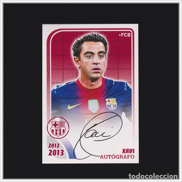 Cromos de F&uacute;tbol: COLECCI&Oacute;N OFICIAL BARCELONA 2012 2013 12 13 PANINI XAVI HERNANDEZ AUTOGRAFO 104 ALBUM LIGA BAR&Ccedil;A