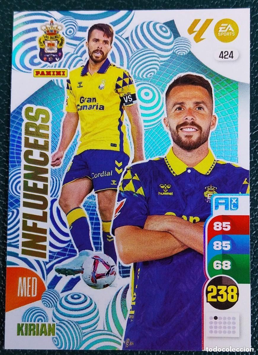 Cromos de F&uacute;tbol: 424 KIRIAN UD LAS PALMAS INFLUENCERS FICHAS ALBUM ADRENALYN XL 2024 2025 24 25