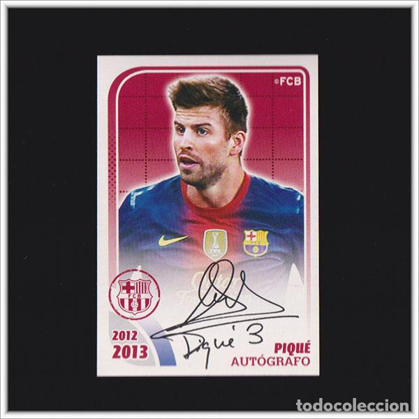 Cromos de F&uacute;tbol: COLECCI&Oacute;N OFICIAL BARCELONA 2012 2013 12 13 PANINI PIQUE AUTOGRAFO 67 ALBUM LIGA BAR&Ccedil;A
