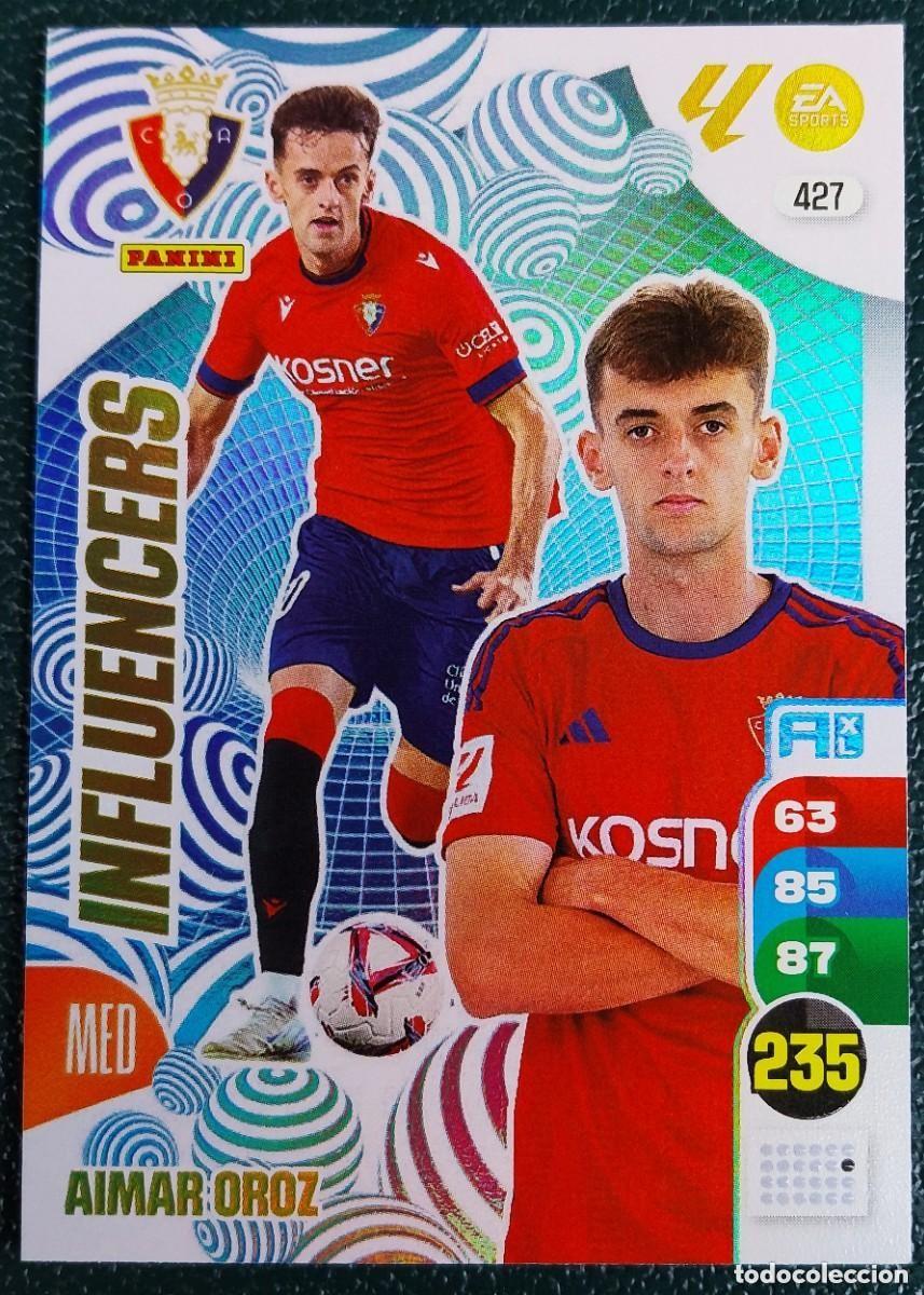 Cromos de F&uacute;tbol: 427 AIMAR OROZ OSASUNA INFLUENCERS FICHAS ALBUM ADRENALYN XL 2024 2025 24 25