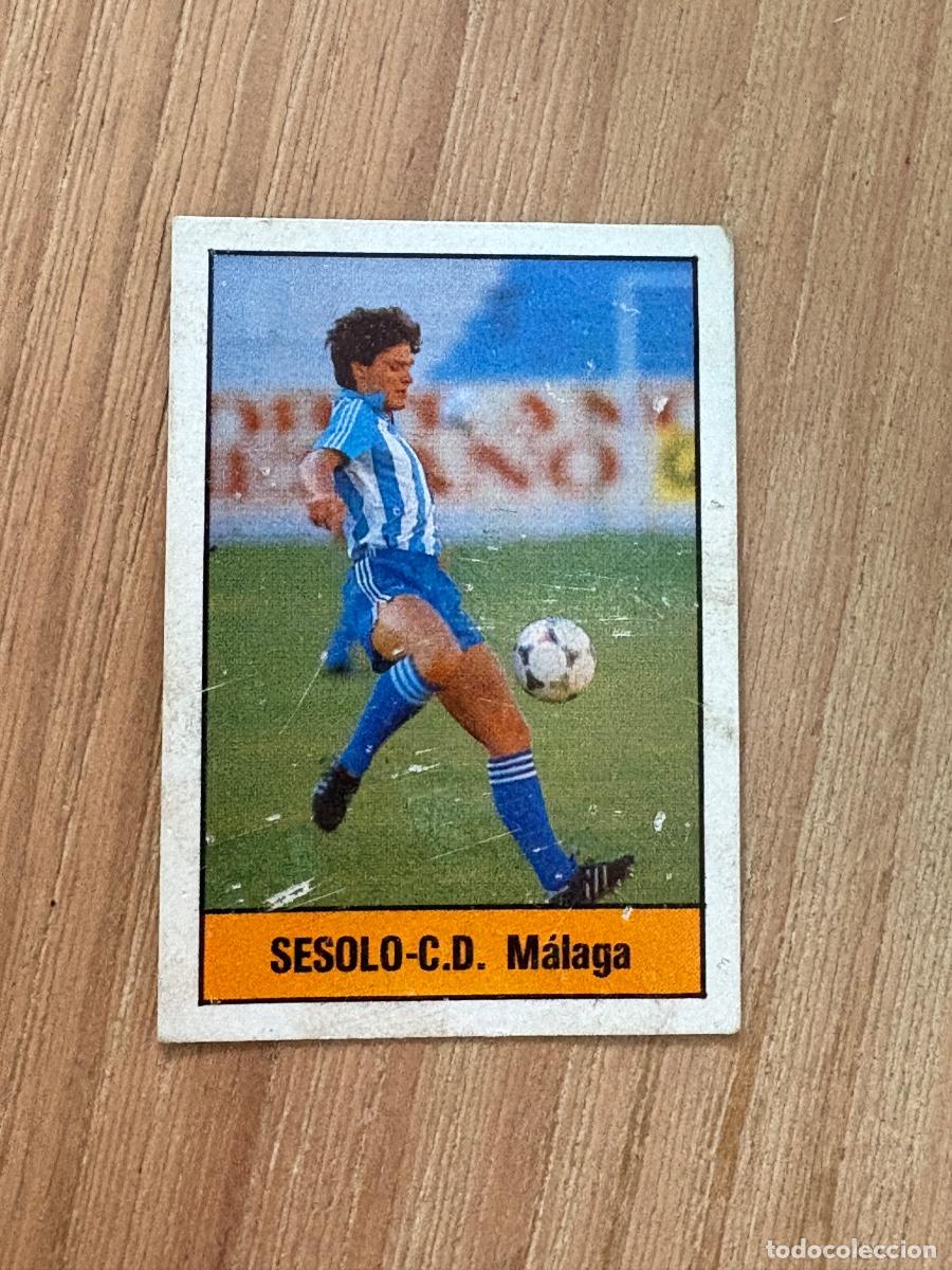 Cromos de F&uacute;tbol: 19. CROMO SIN PEGAR MALAGA SESOLO EDITORIAL LISEL 85-86 1985-86 N 283