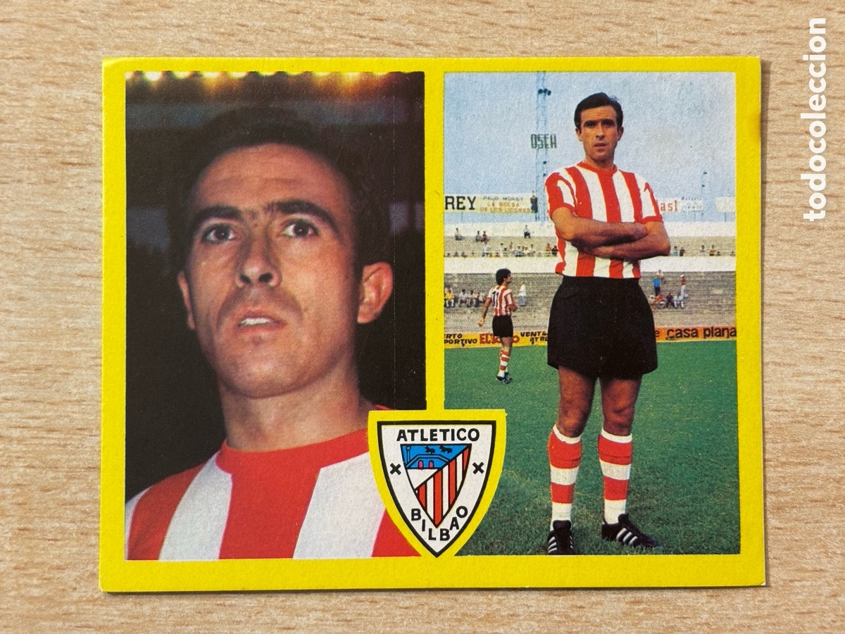 Cromos de F&uacute;tbol: Larrauri Athletic Club de Bilbao Ediciones Este 72 73 Recuperado en buen estado