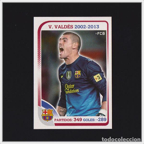 Figurine di Calcio: COLECCI&Oacute;N OFICIAL BARCELONA 2012 2013 12 13 PANINI VICTOR VALDES PARTIDOS GOLES 34 ALBUM LIGA BAR&Ccedil;A