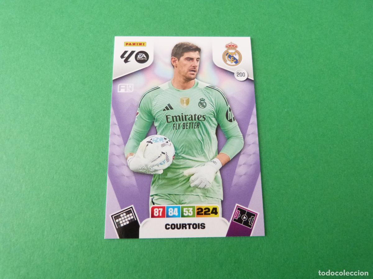 Cromos de f&uacute;tbol: TRADING CARD FUTBOL COURTOIS REAL MADRID C.F. N&ordm; 200 LIGA ADRENALYN XL 2025-2026/25-26 PANINI