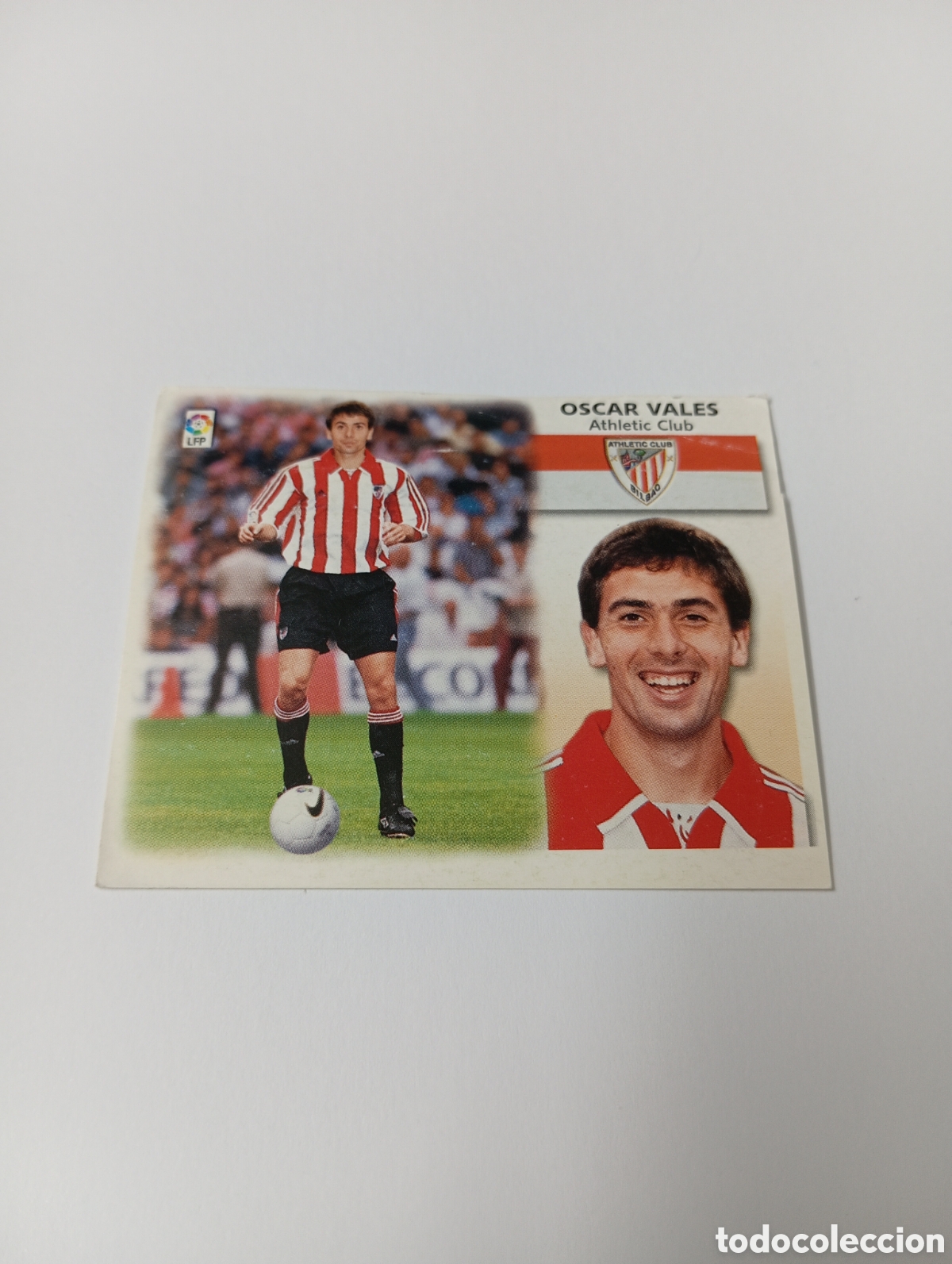 Cromos de F&uacute;tbol: &Oacute;SCAR VALES COLOCA Athletic Club LIGA ESTE 1999 2000 PANINI 99 00 NUEVO SIN PEGAR