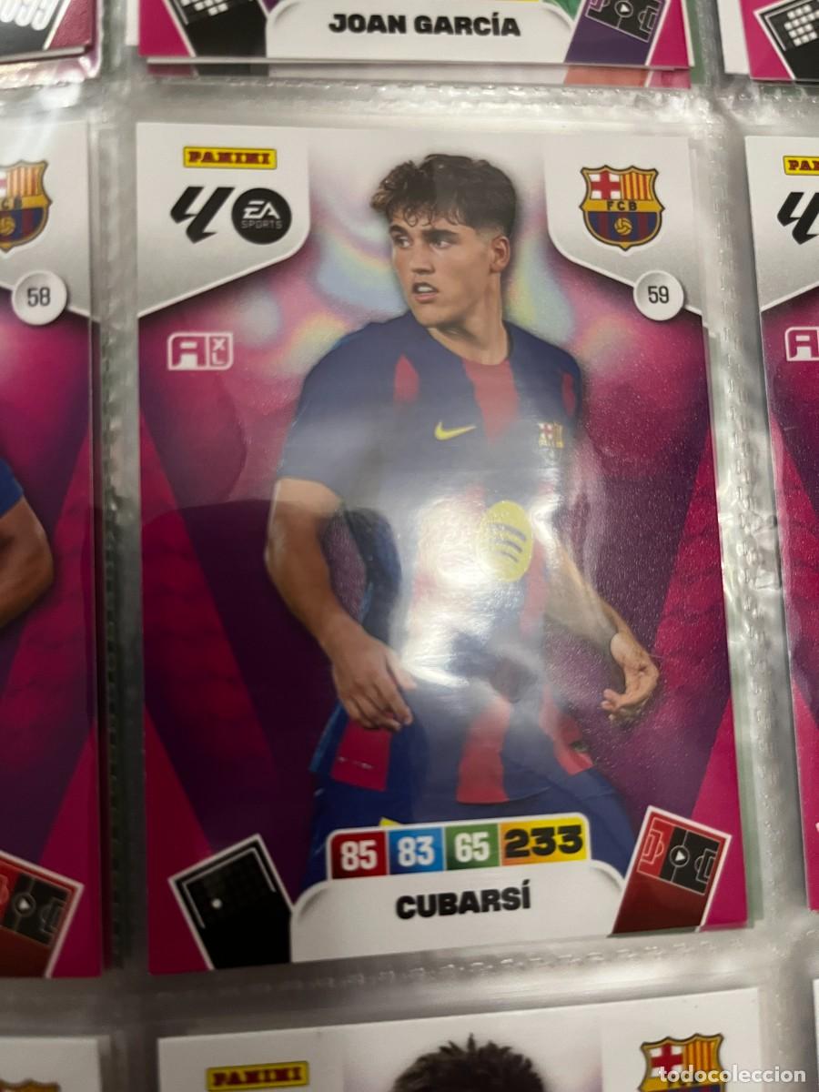 Cromos de F&uacute;tbol: ADRENALYN XL 2025 2026 25 26 PANINI N&ordm; 59 CUBARS&Iacute; BARCELONA