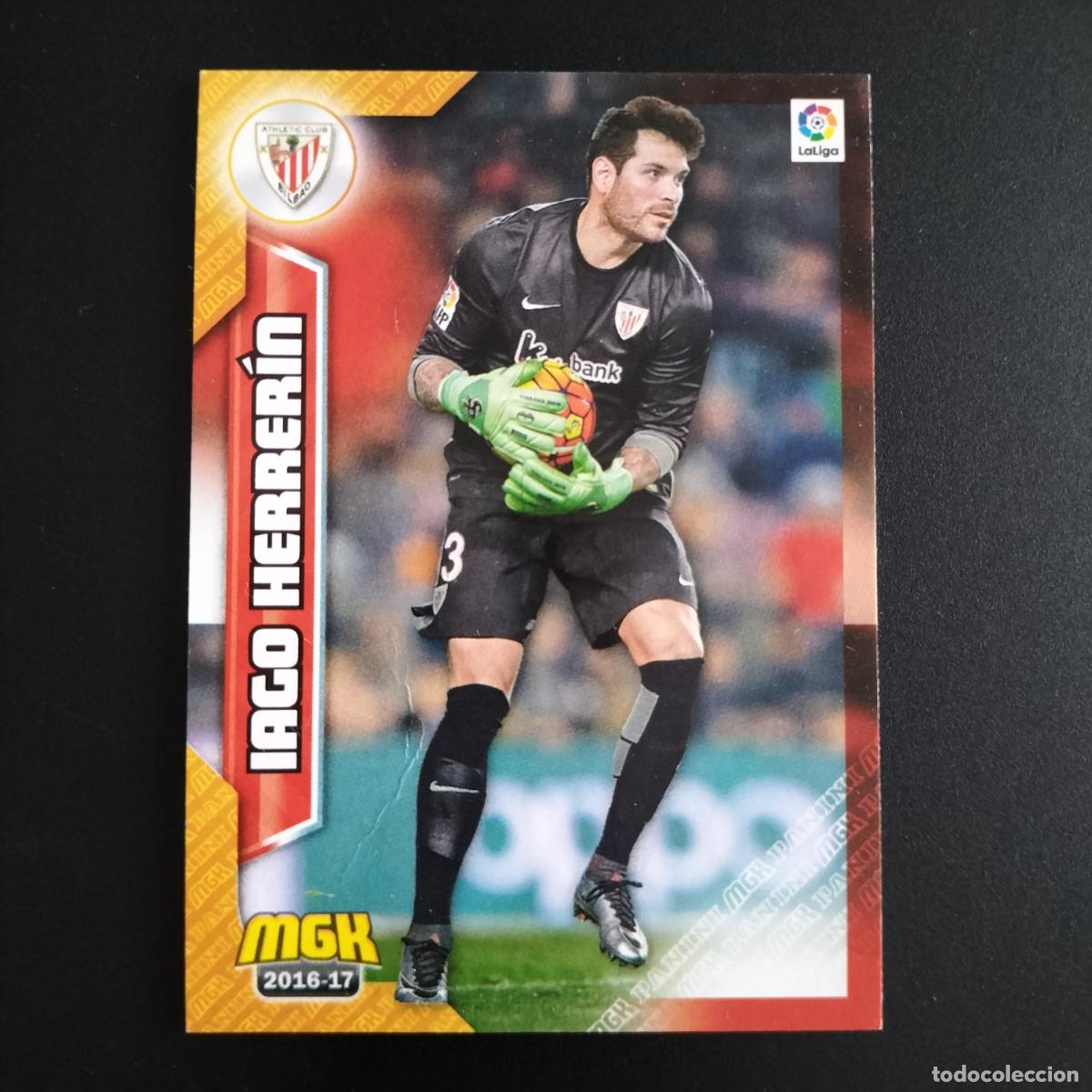 Cromos de F&uacute;tbol: DEFECTO MGK 31 IAGO HERRERIN ATHLETIC BILBAO CROMOS ALBUM MEGACRACKS LIGA FUTBOL 2016 2017 16 17