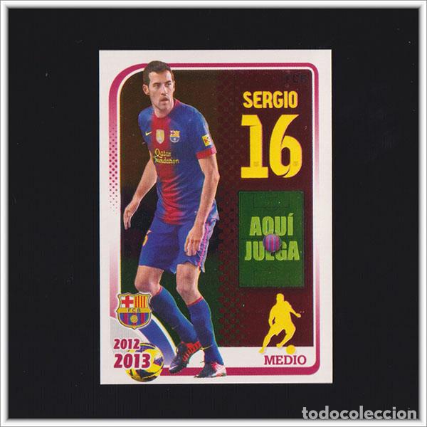 Cromos de F&uacute;tbol: COLECCI&Oacute;N OFICIAL BARCELONA 2012 2013 12 13 PANINI SERGIO BUSQUETS 93 ALBUM LIGA BAR&Ccedil;A F&Uacute;TBOL
