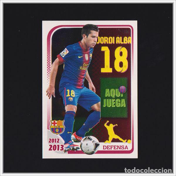 Cromos de F&uacute;tbol: COLECCI&Oacute;N OFICIAL BARCELONA 2012 2013 12 13 PANINI JORDI ALBA 90 ALBUM LIGA BAR&Ccedil;A F&Uacute;TBOL