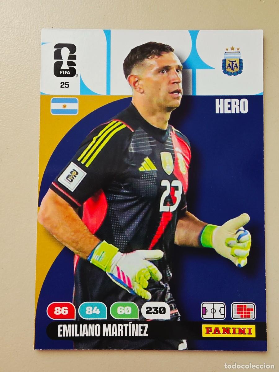 Cromos de F&uacute;tbol: 25 Emiliano el Dibu Mart&iacute;nez, Hero, Argentina, Adrenalyn XL Fifa World Cup 2026 Mundial 26