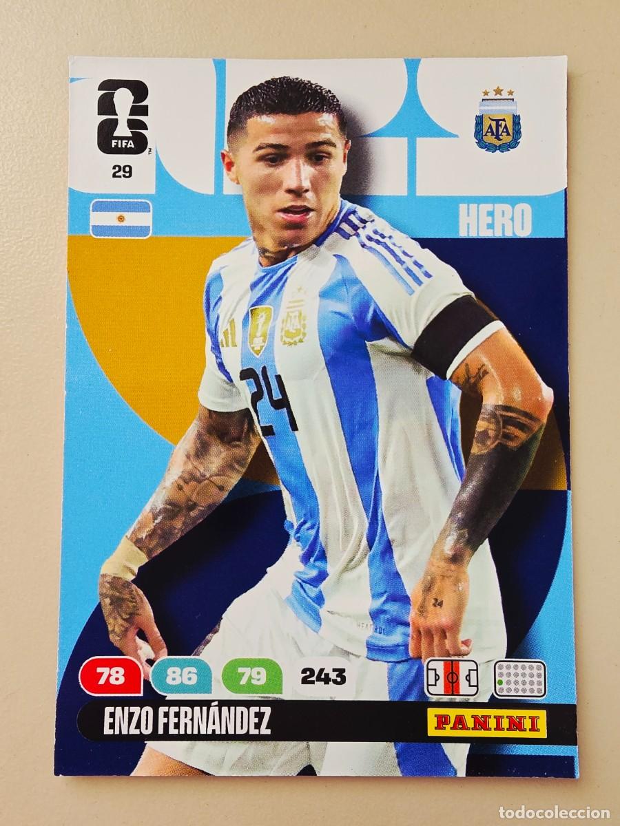 Cromos de F&uacute;tbol: 29 Enzo Fern&aacute;ndez, Hero, Argentina, Adrenalyn XL Fifa World Cup 2026 Mundial 26