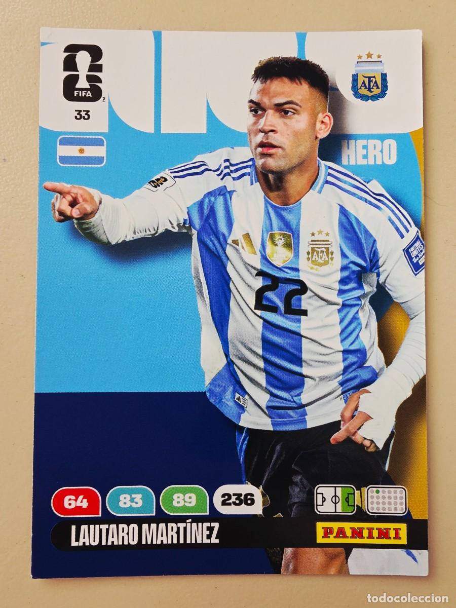 Cromos de F&uacute;tbol: 33 Lautaro Mart&iacute;nez, Hero, Argentina, Adrenalyn XL Fifa World Cup 2026 Mundial 26