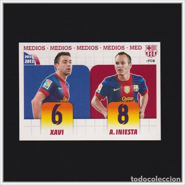 Cromos de F&uacute;tbol: COLECCI&Oacute;N OFICIAL BARCELONA 2012 2013 12 13 PANINI XAVI HERNANDEZ INIESTA 21 ALBUM LIGA BAR&Ccedil;A