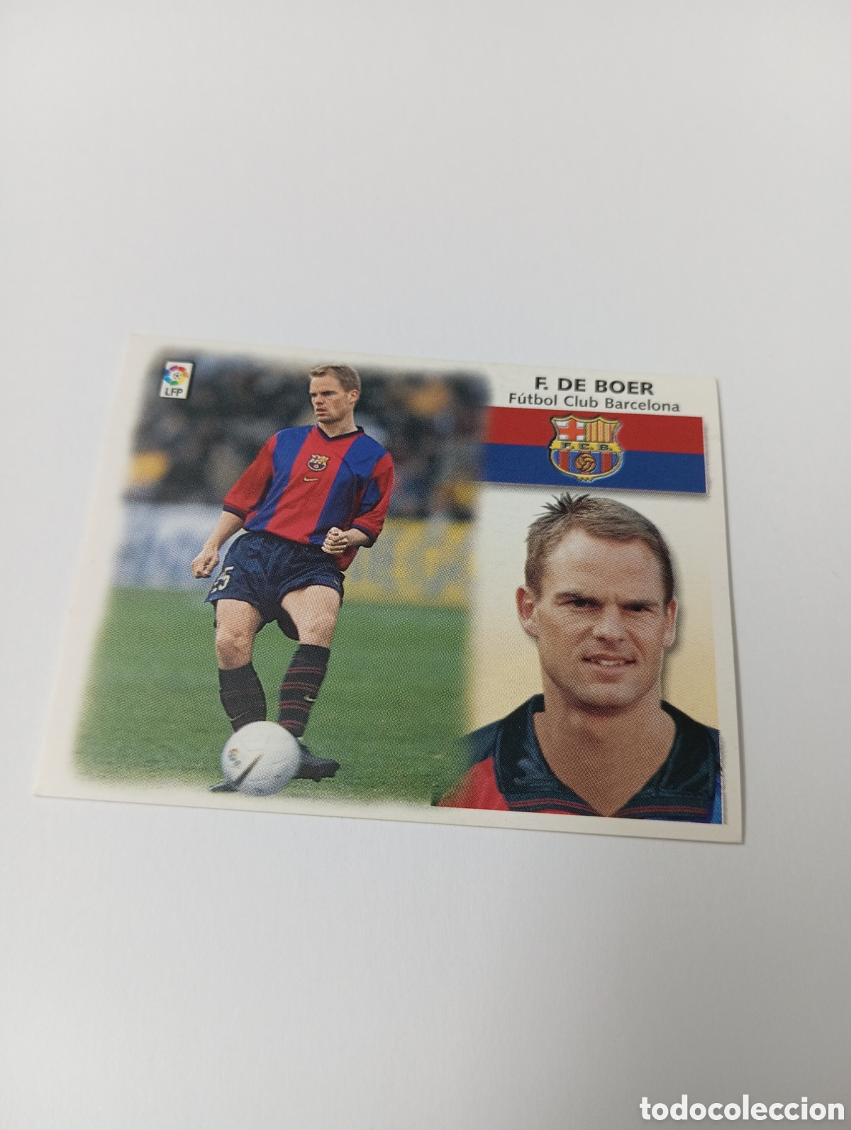 Cromos de F&uacute;tbol: FRANK DE BOER Barcelona LIGA ESTE 1999 2000 PANINI 99 00 NUEVO SIN PEGAR
