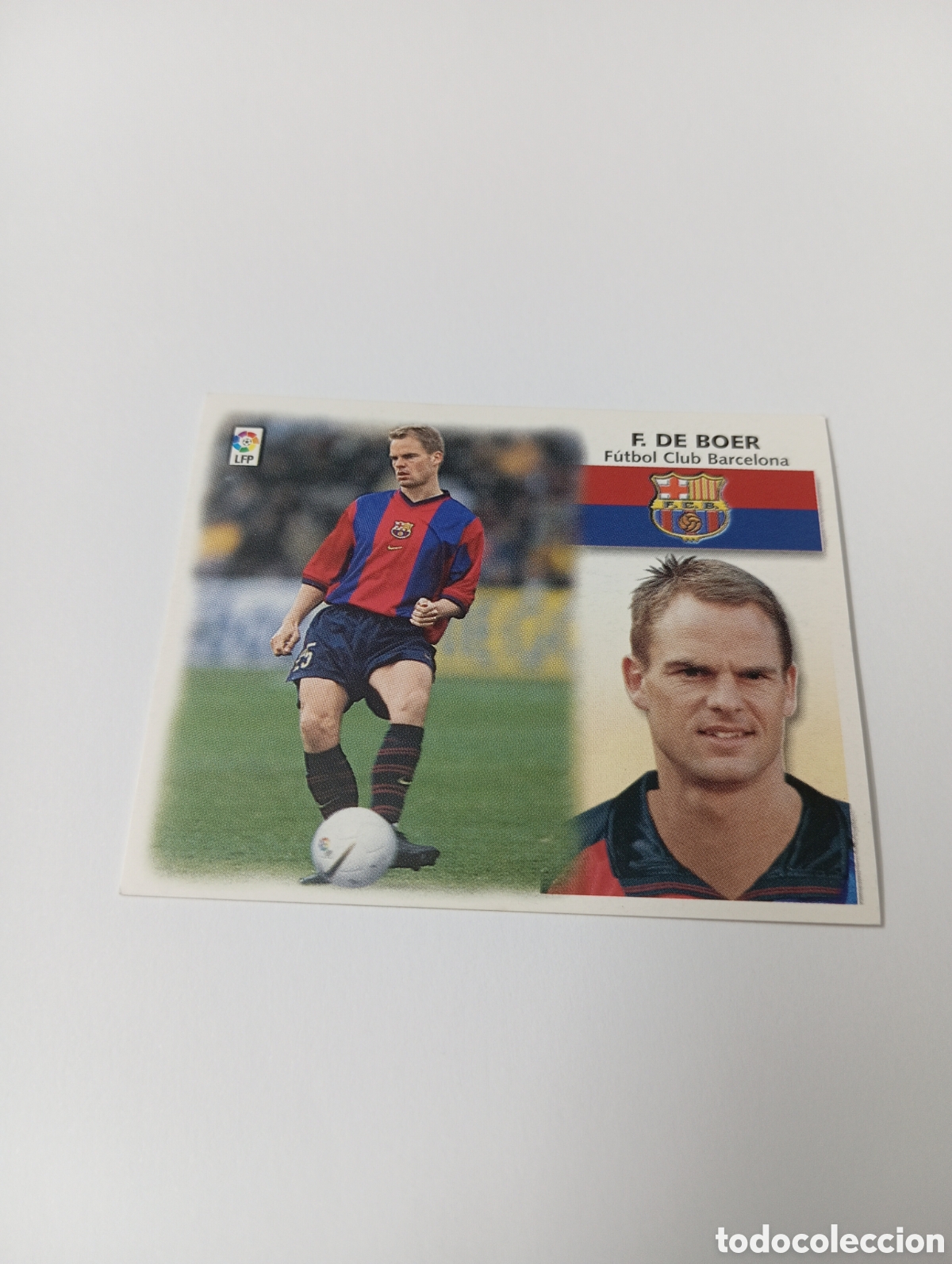 Cromos de F&uacute;tbol: FRANK DE BOER Barcelona LIGA ESTE 1999 2000 PANINI 99 00 NUEVO SIN PEGAR