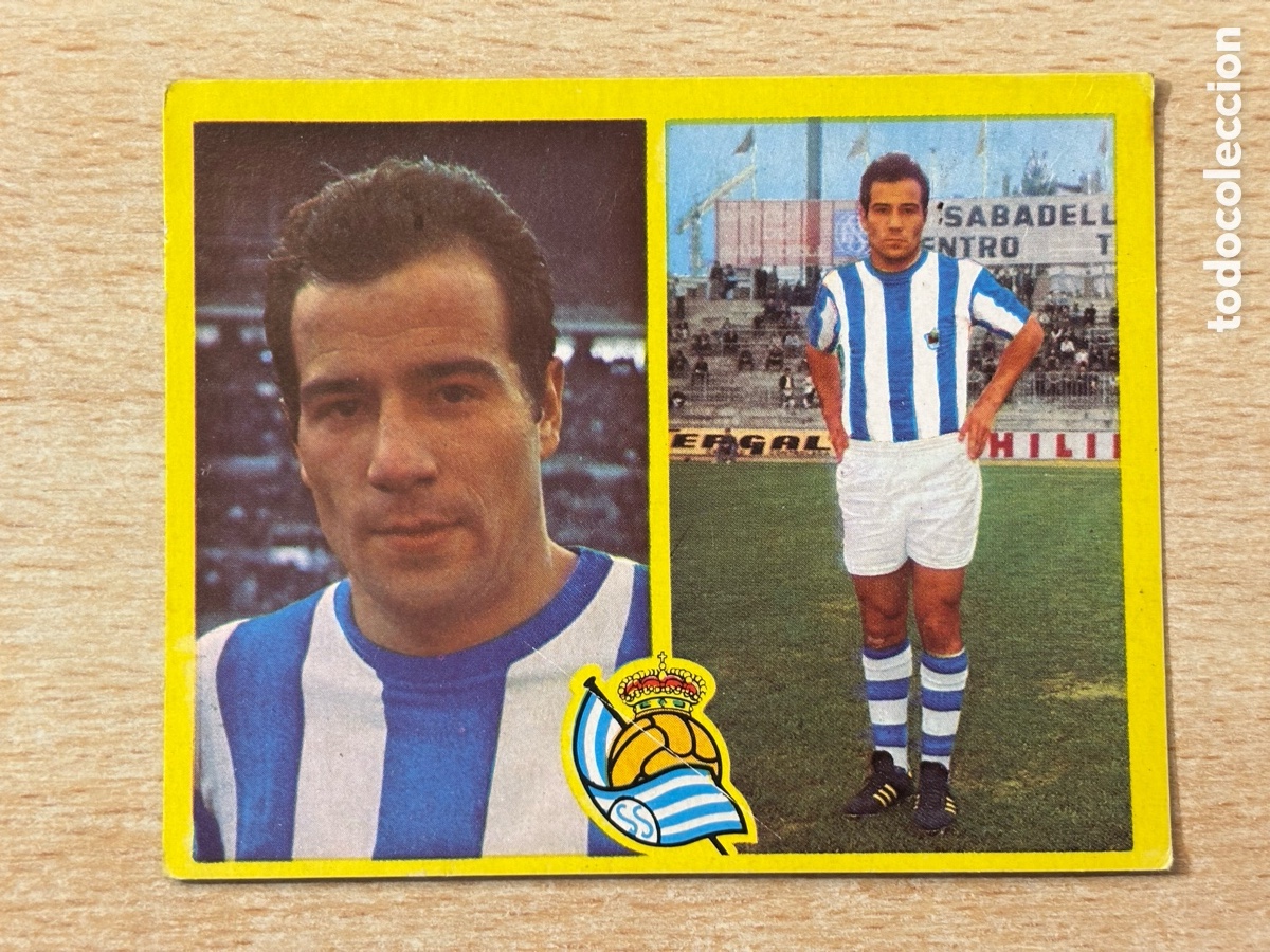Cromos de F&uacute;tbol: Boron Real Sociedad Ediciones Este 72 73 recuperado en buen estado