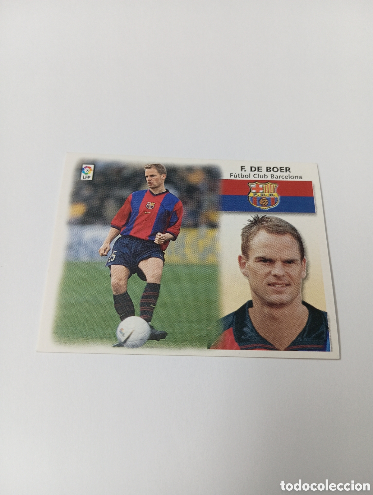 Cromos de F&uacute;tbol: FRANK DE BOER Barcelona LIGA ESTE 1999 2000 PANINI 99 00 NUEVO SIN PEGAR