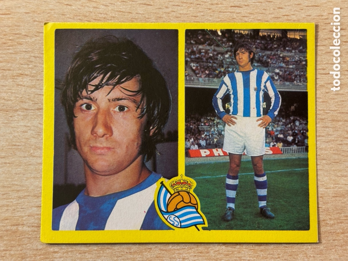 Cromos de F&uacute;tbol: Lema Real Sociedad Ediciones Este 72 73 recuperado en buen estado