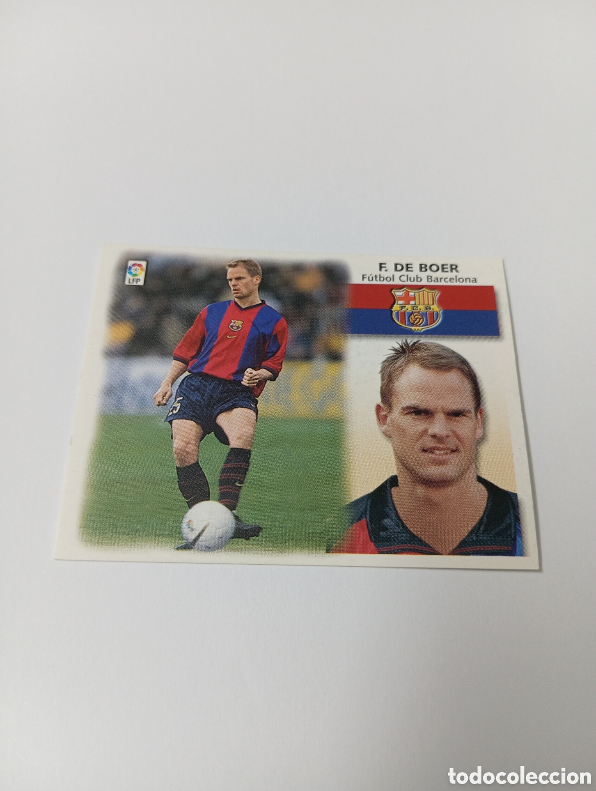Cromos de F&uacute;tbol: FRANK DE BOER Barcelona LIGA ESTE 1999 2000 PANINI 99 00 NUEVO SIN PEGAR