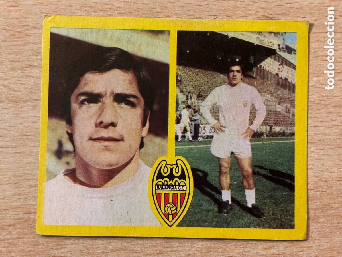 Cromos de F&uacute;tbol: Valdez Valencia CF Ediciones Este 72 73 recuperado en buen estado
