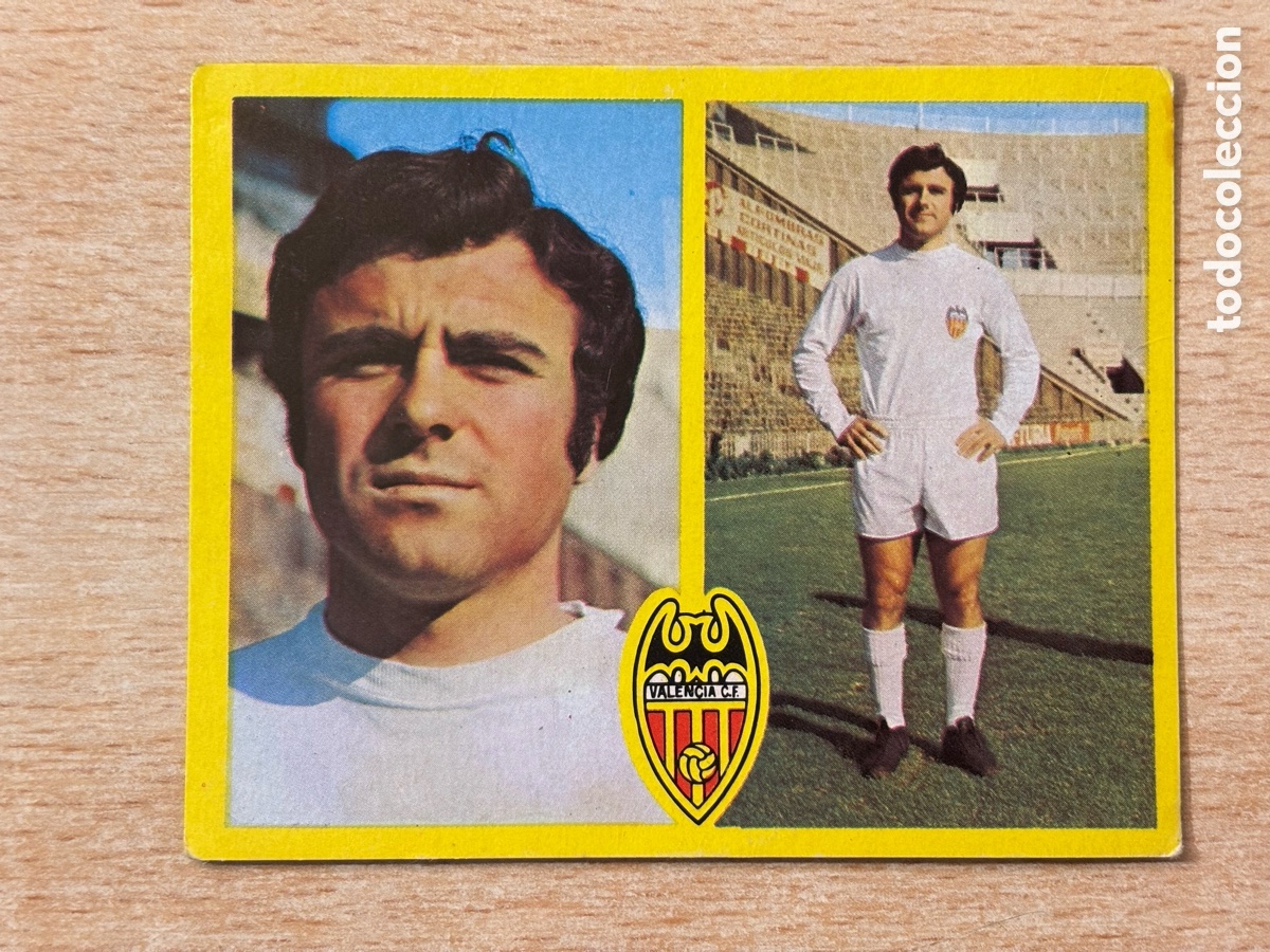 Cromos de F&uacute;tbol: Sergio Valencia CF Ediciones Este 72 73 recuperado en buen estado