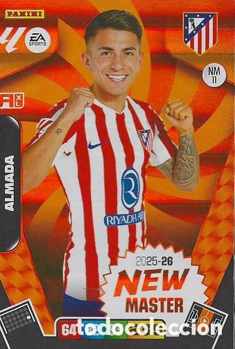Cromos de F&uacute;tbol: ALMADA -NEW MASTER - (ATL .MADRID) ADRENALYN XL LIGA 2025/26 (PANINI)