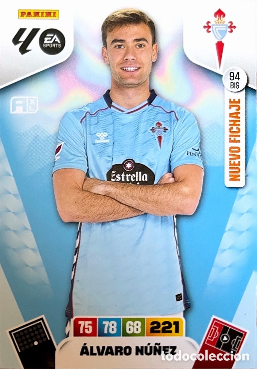 Cromos de F&uacute;tbol: 94.BIS- ALVARO NU&Ntilde;EZ (R. CELTA) ADRENALYN XL LIGA 2025/26 (PANINI)