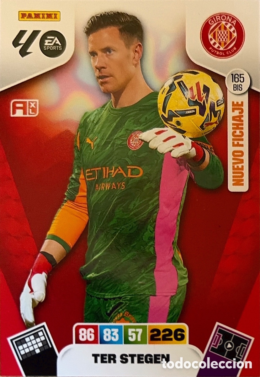 Cromos de F&uacute;tbol: 165.BIS- TER STEGEN (GIRONA) ADRENALYN XL LIGA 2025/26 (PANINI)