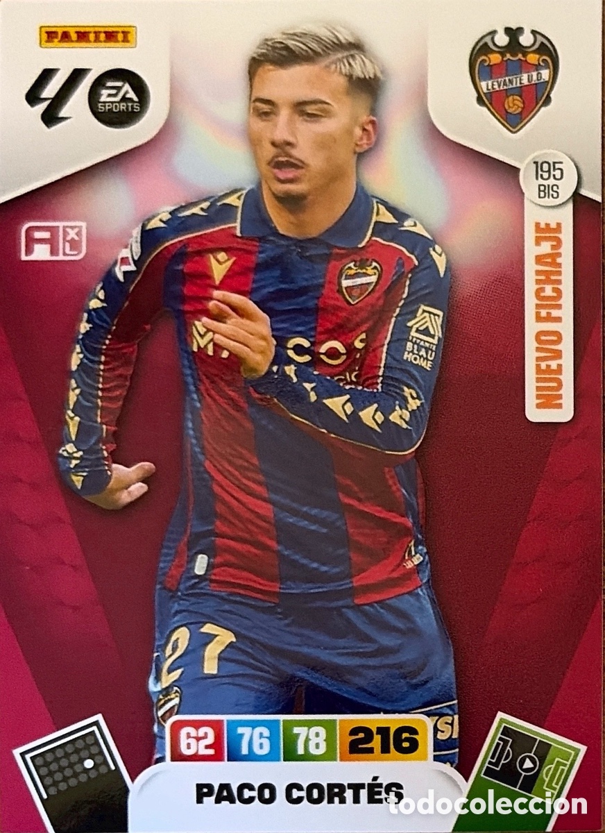 Cromos de F&uacute;tbol: 195.BIS- PACO CORTES (LEVANTE) ADRENALYN XL LIGA 2025/26 (PANINI)