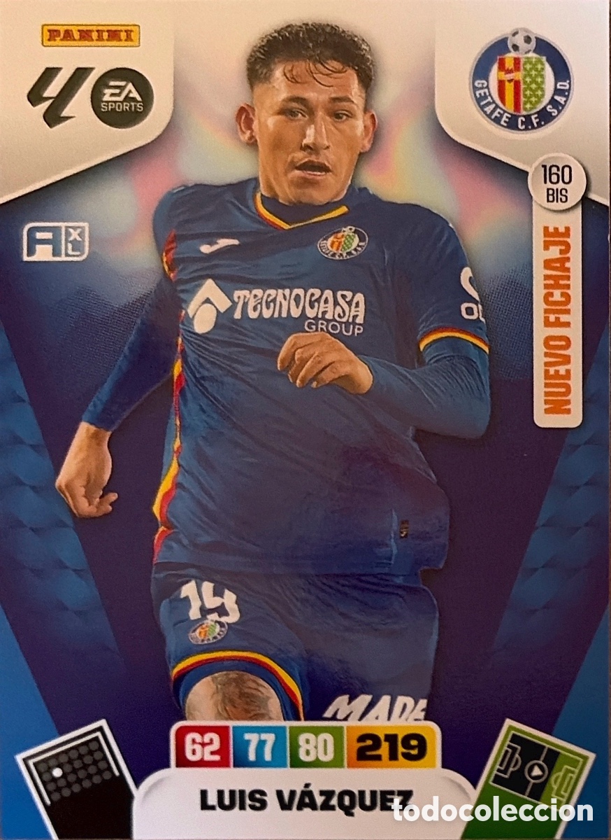 Cromos de F&uacute;tbol: 160.BIS- LUIS VAZQUEZ (GETAFE) ADRENALYN XL LIGA 2025/26 (PANINI)