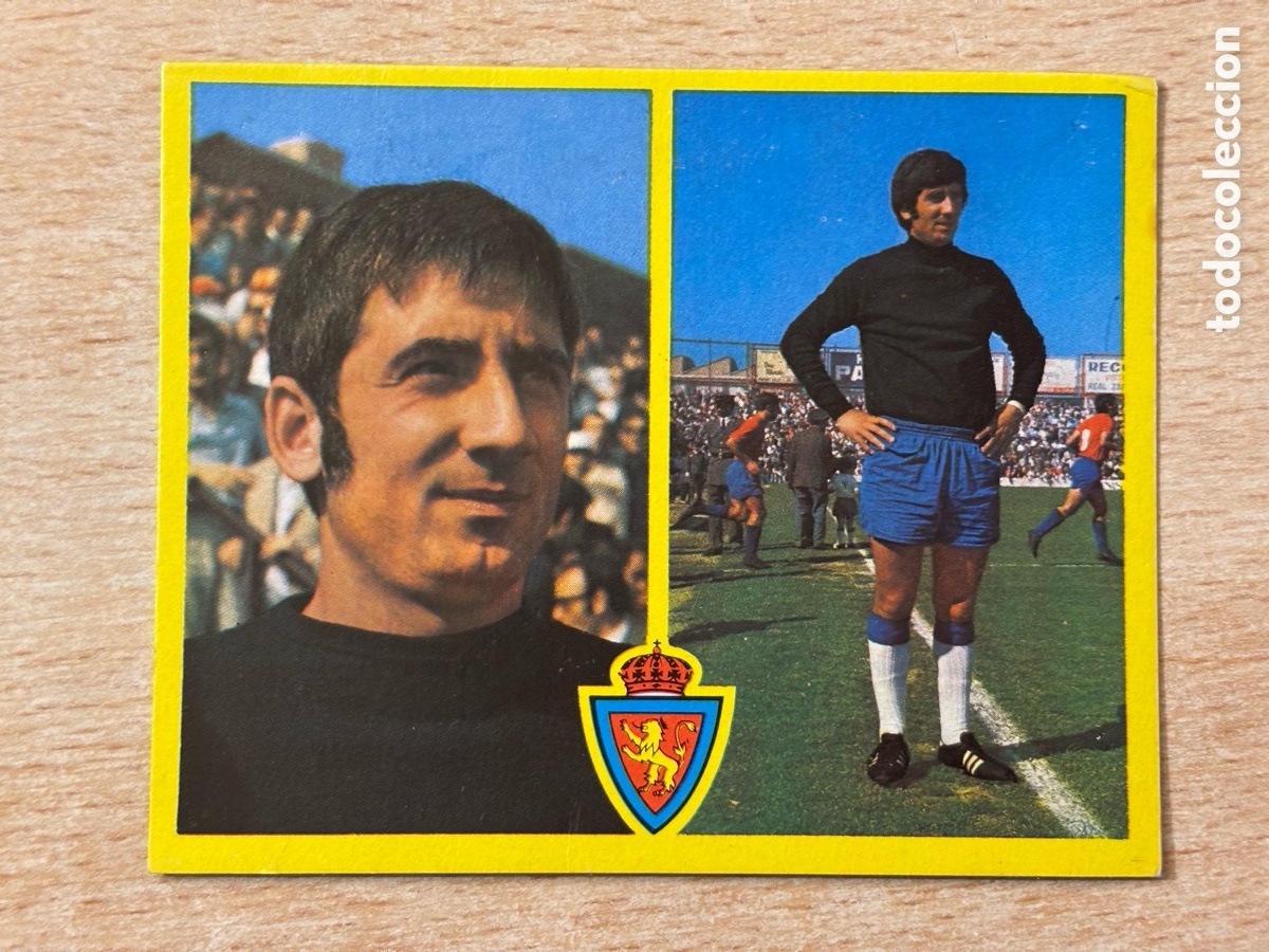 Cromos de F&uacute;tbol: Nieves Real Zaragoza Ediciones Este 72 73 recuperado en buen estado