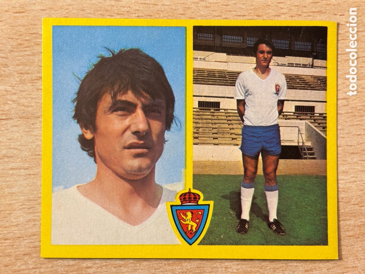Cromos de F&uacute;tbol: Violeta Real Zaragoza Ediciones Este 72 73 recuperado en buen estado