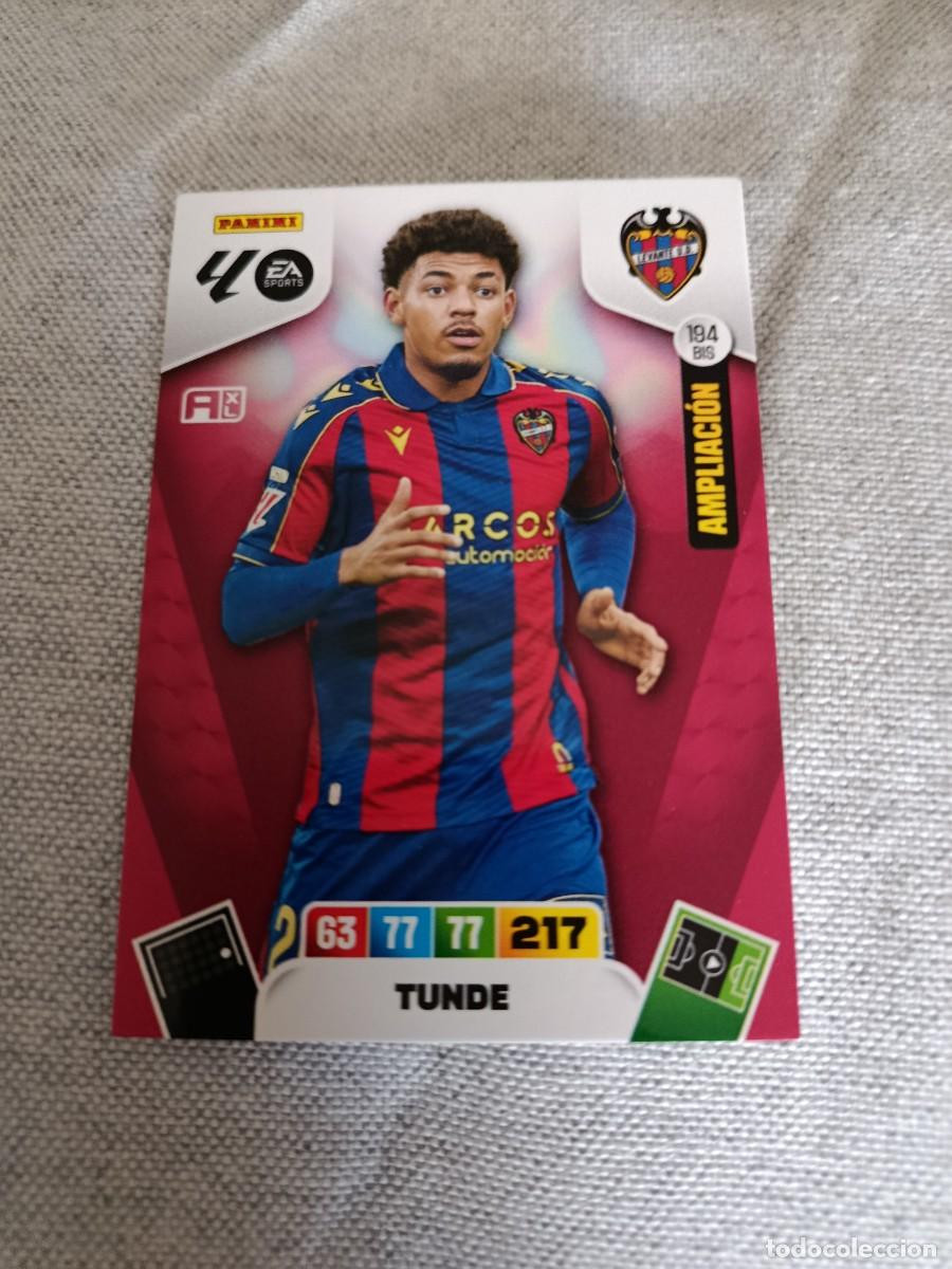 Cromos de F&uacute;tbol: Adrenalyn 25/26. 194 bis- Tunde. Levante. Ampliaci&oacute;n.