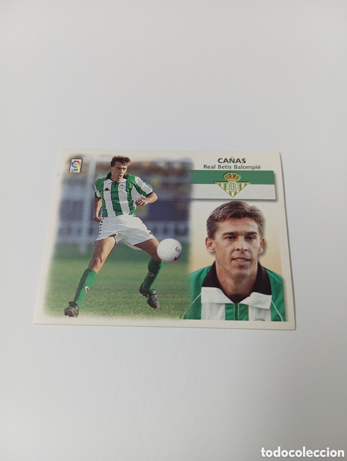 Cromos de F&uacute;tbol: CA&Ntilde;AS Betis LIGA ESTE 1999 2000 PANINI 99 00 NUEVO SIN PEGAR