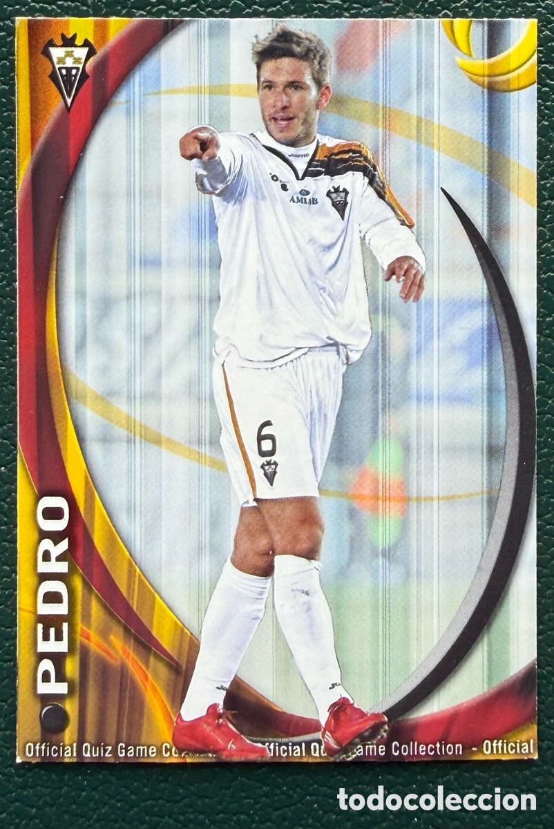 Cartes &agrave; collectionner de Football: 1229 PEDRO ALBACETE BALOMPIE FICHAS ALBUM MUNDICROMO 2010 2011 10 11