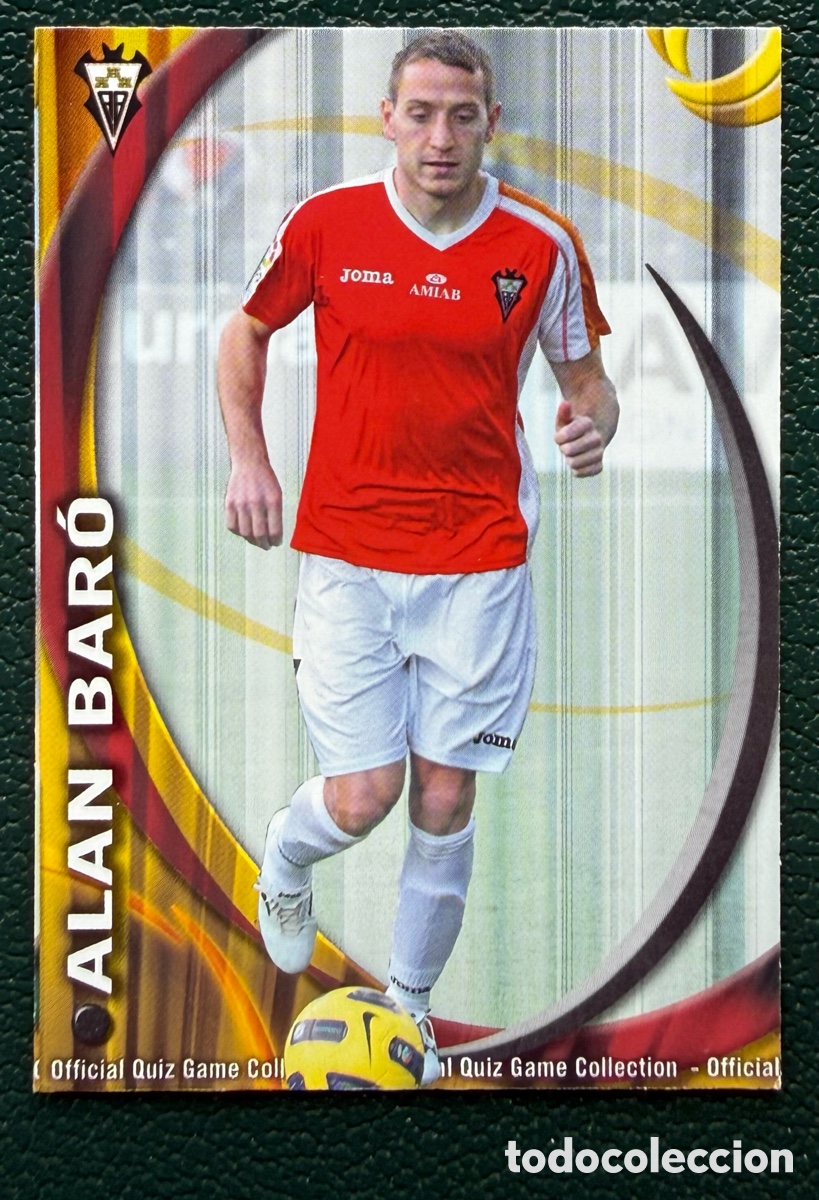 Cartes &agrave; collectionner de Football: 1230 ALAN BARO ALBACETE BALOMPIE FICHAS ALBUM MUNDICROMO 2010 2011 10 11